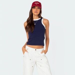 Edikted Tammy Contrast Tank Top